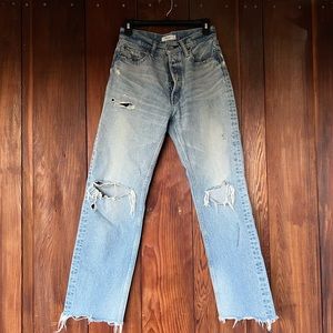 MOUSSY Odessa straight wide jeans